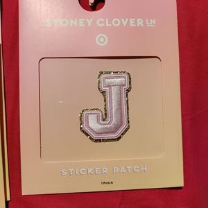 Stoney Clover Lane x Target Collab Patch Stickers Pink Gold LETTER J